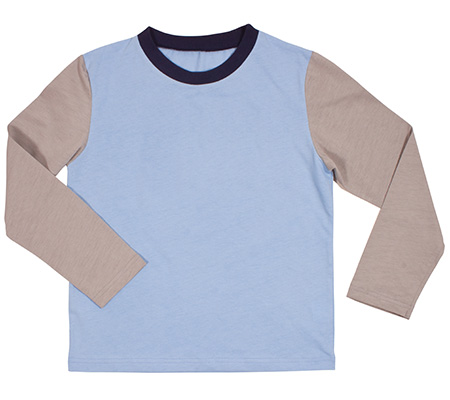 Crewneck long sleeved T-shirt